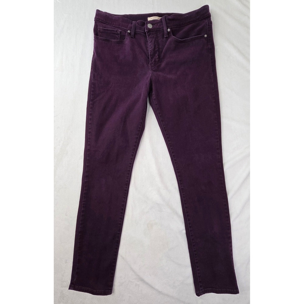 Levi's 311 Shaping Skinny Jeans 30 Purple Mid Rise Stretch Denim Excellent